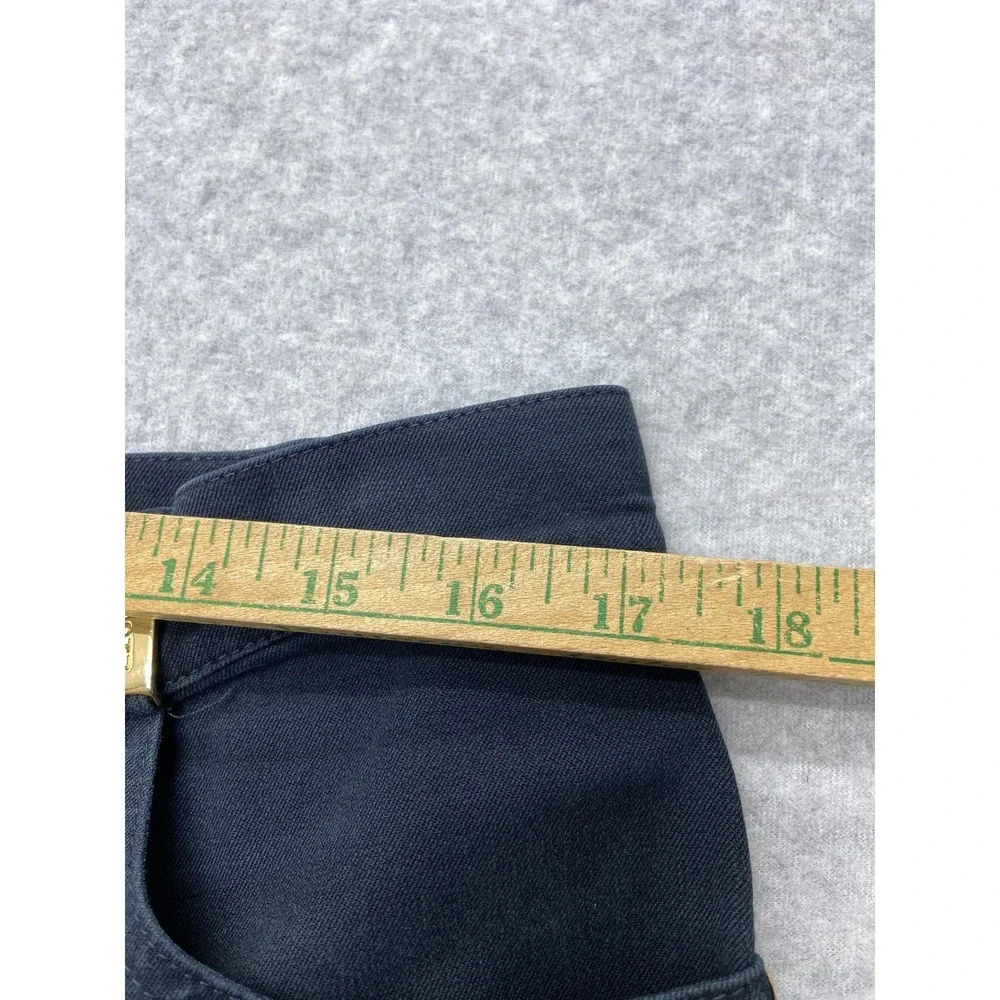 St John Sport Jeans Womens 35x29.5 Blue Dark Wash High Rise Straight USA Denim
